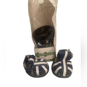 SimplyShe 🐾 Size Large Dog Shoe Blue Velcro Closure 2.5”